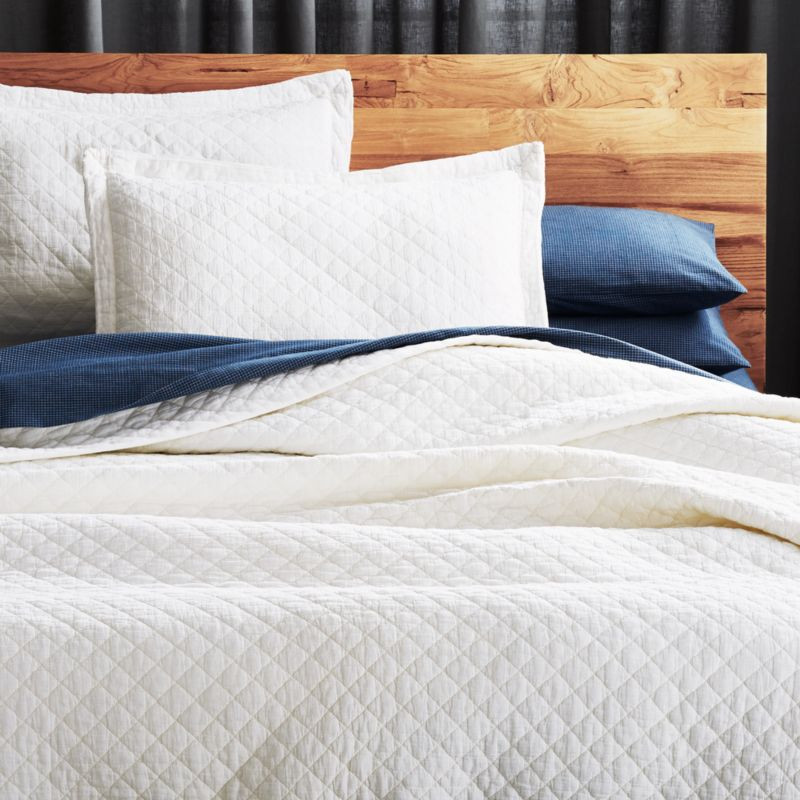 Dagny White Bedding | CB2 | CB2