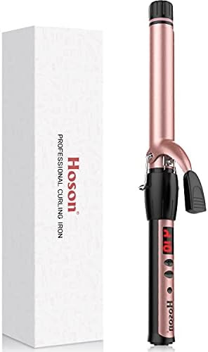 Hoson Curling Iron 1 Inch for Long Hair, Ceramic Hair Curling Iron Long Barrel, Dual Voltage Curl... | Amazon (US)