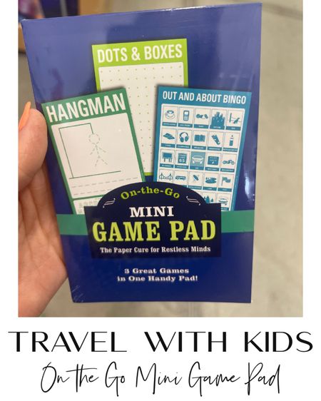 How fun is this activity pad? Mini enough to slide into your purse? Bring it out at the restaurant for the kids to play or on the plane.

Mini book of games | kids activities | kids games | travel with kids | kids activity books | kids travel ideas

#travelwithkids #kidsactivitybooks #kidsbooks #kidsgames #travelactivities #kids

#LTKtravel #LTKBacktoSchool #LTKkids
