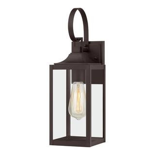 Home Decorators Collection Havenridge 16.6 in. 1-Light Espresso Bronze Hardwired Outdoor Wall Lan... | The Home Depot
