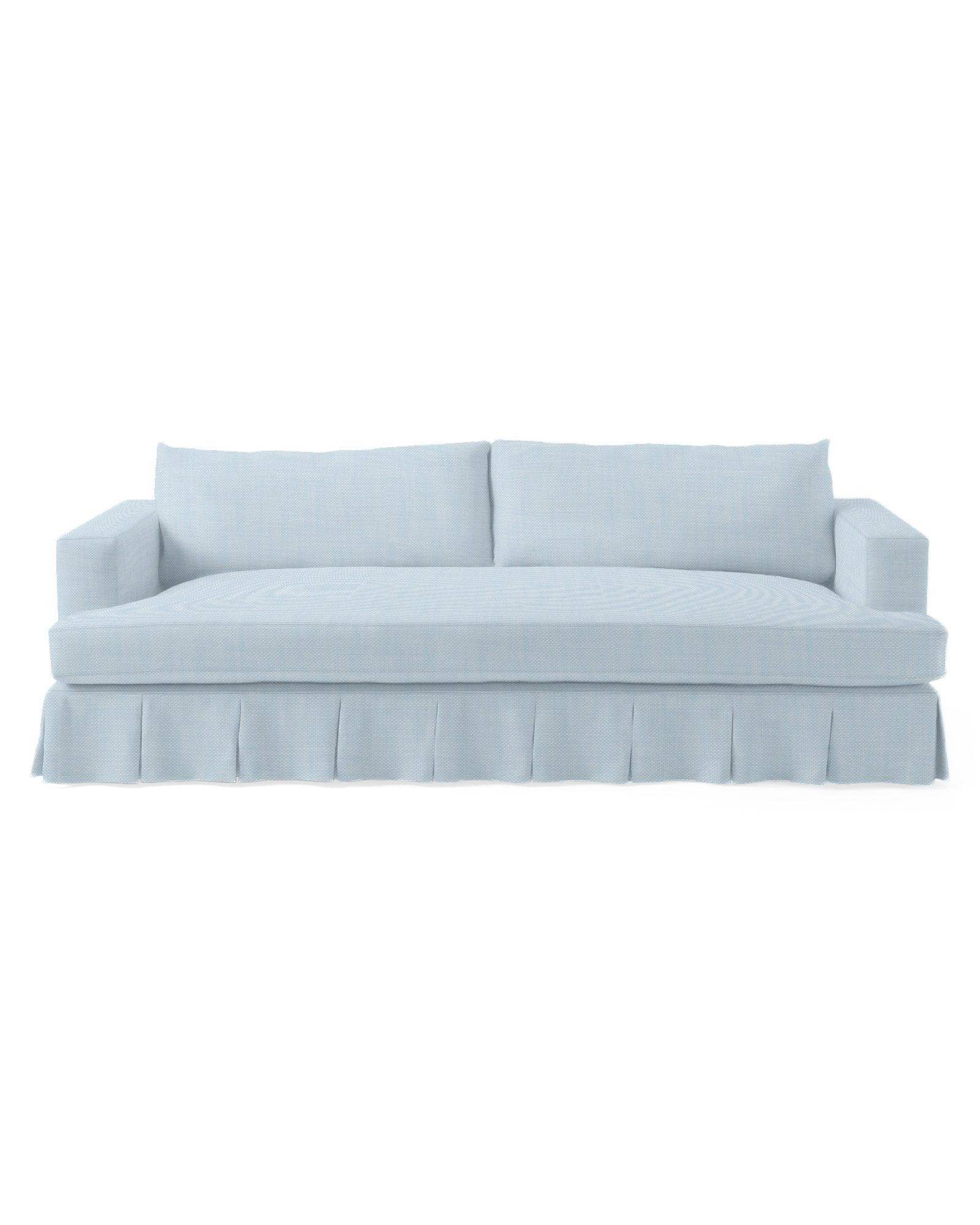 Norfolk Wide Arm Pleated Sofa | Serena and Lily