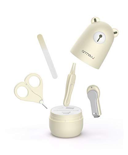 Baby Nail Kit by ARRNEW | 4-in-1 Baby Grooming Kit with Cute Case, Baby Nail Clippers, Scissor, N... | Amazon (UK)