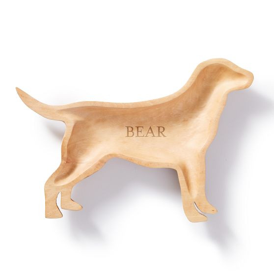 Mango Wood Dog Silhouette Catchall | Mark and Graham