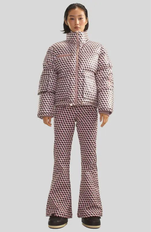 Cynthia Rowley Backcountry Puffer Jacket in Taupe Multi at Nordstrom, Size X-Large | Nordstrom