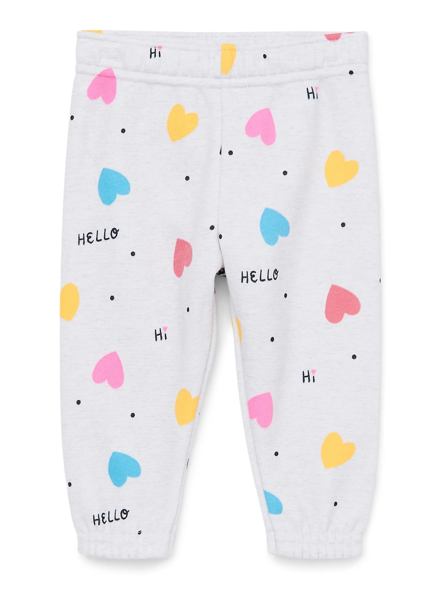 Garanimals Baby Girl Print Fleece Joggers, Sizes 6-/9 Months - 24 Months | Walmart (US)