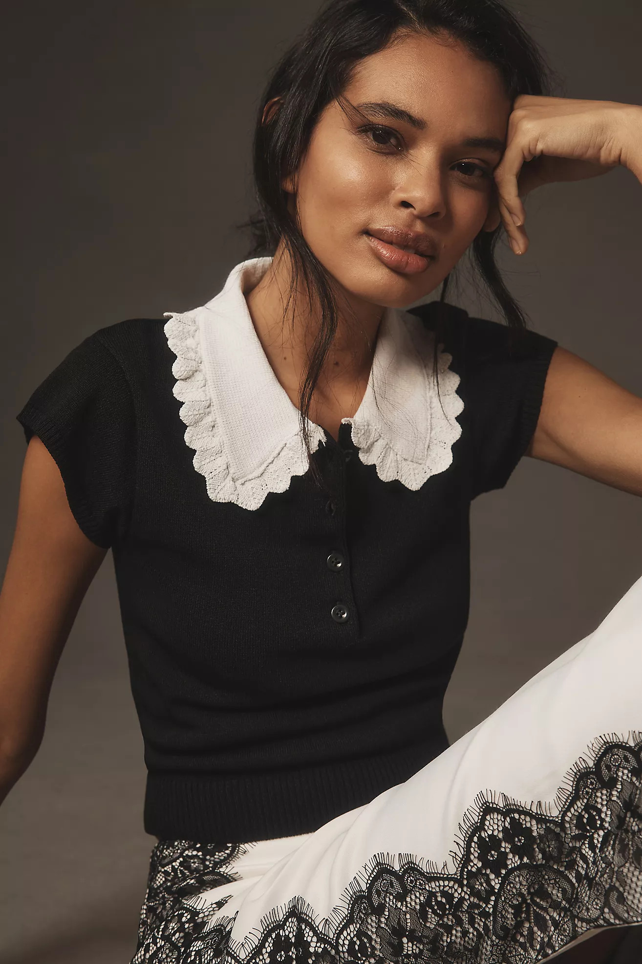 Maeve Collared Sweater Vest | Anthropologie (US)