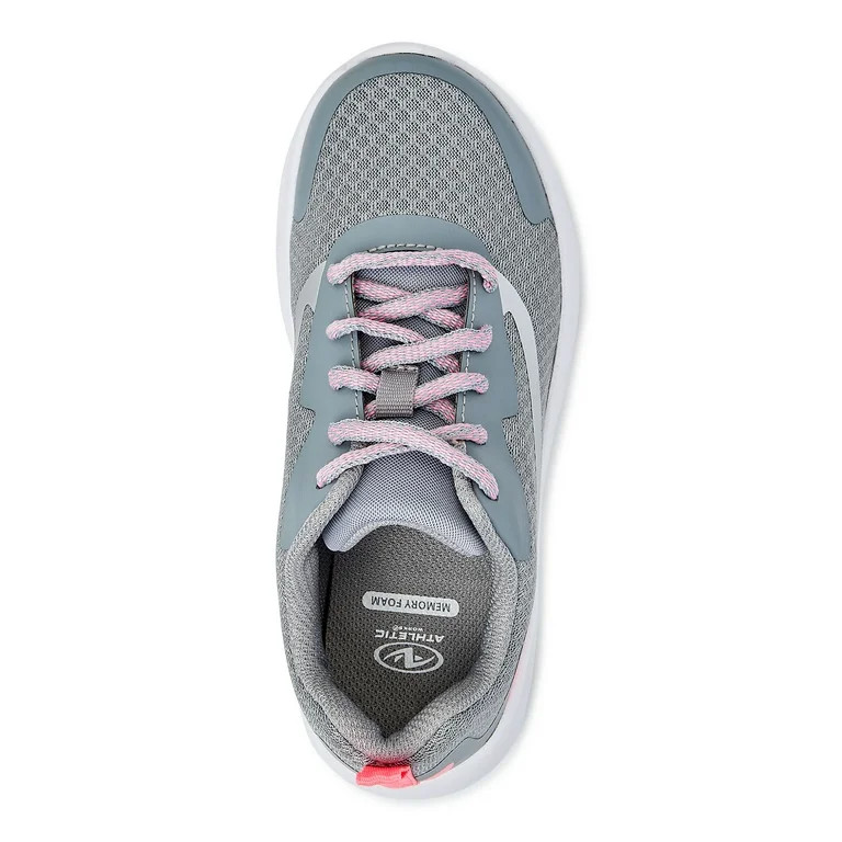 Athletic Works Little and Big Girls’ Mesh Jogger Sneakers, Sizes 13-6 | Walmart (US)