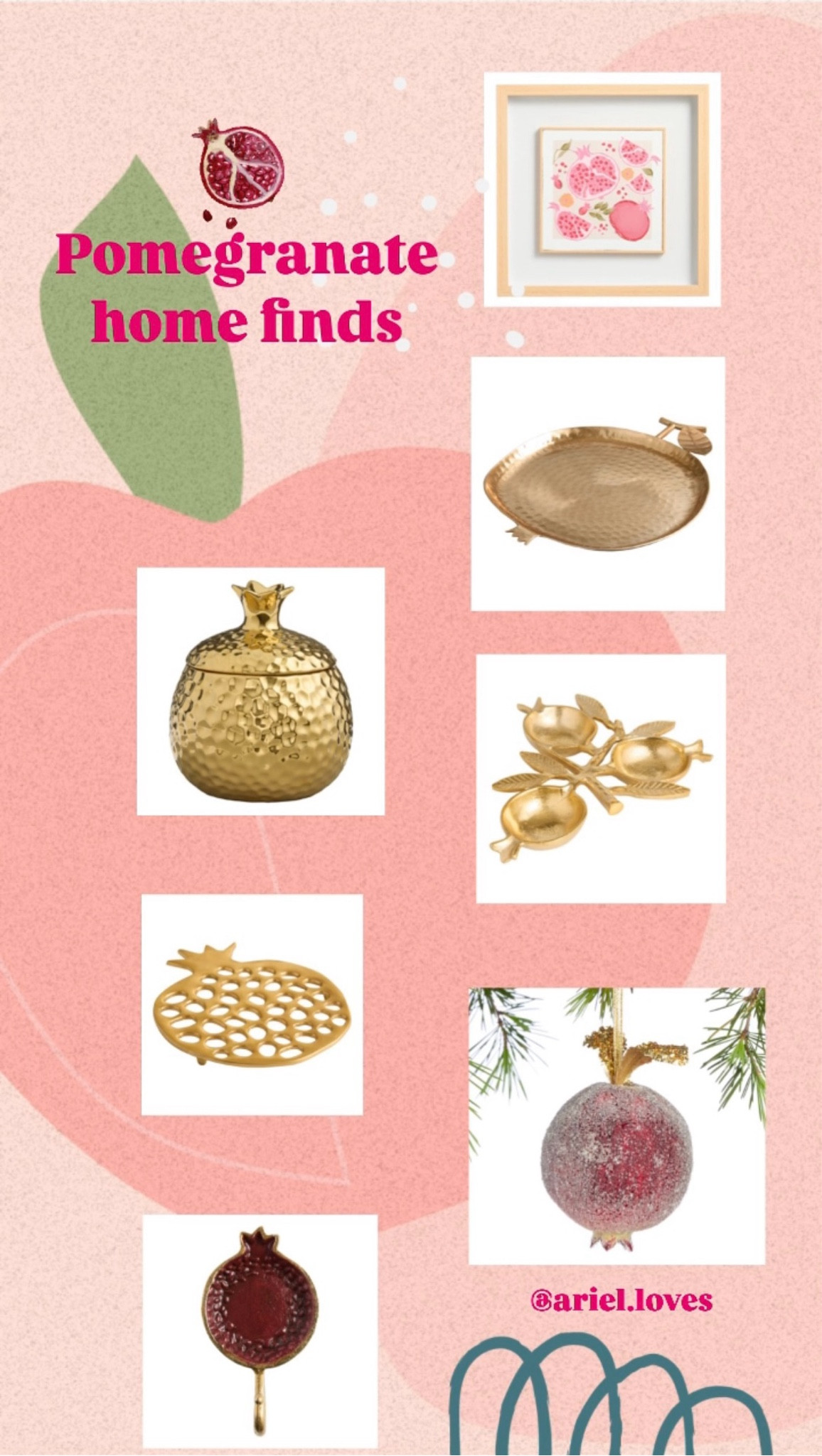 Pomegranate home finds! 