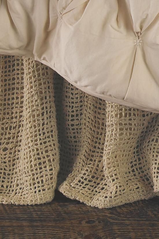 Raw Silk Woven Bedskirt | Soft Surroundings