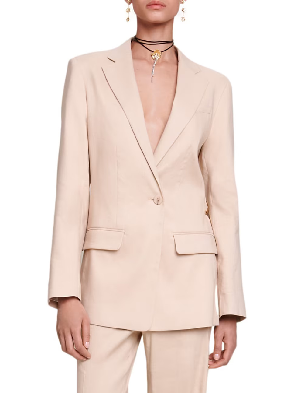 Linen Blend Blazer | Saks Fifth Avenue