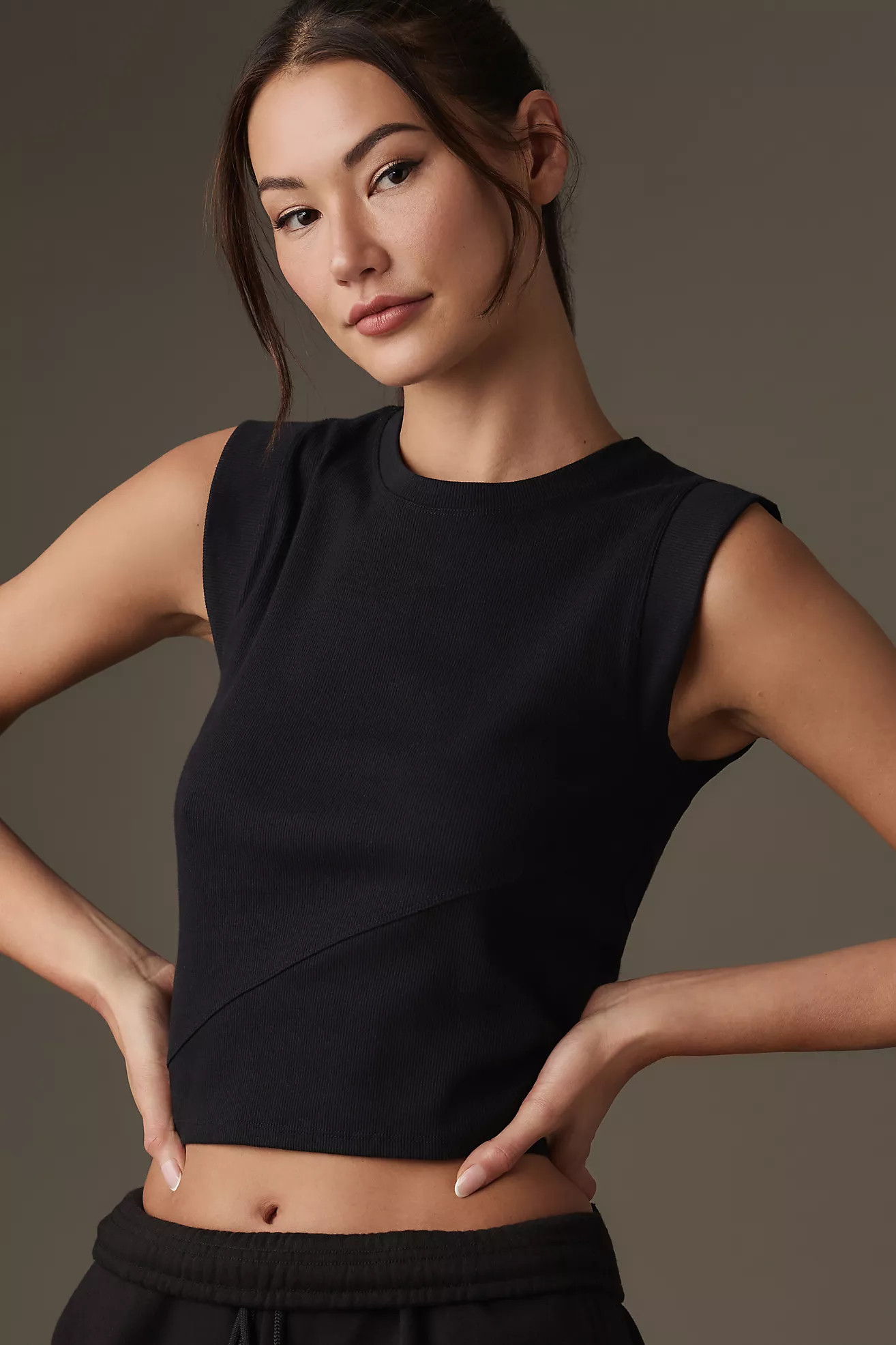 Maeve Ribbed Muscle Tank | Anthropologie (US)