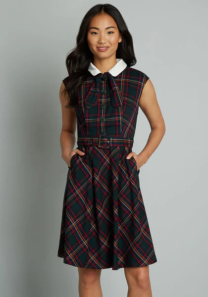 Prep School Posh Fit And Flare Dress | ModCloth