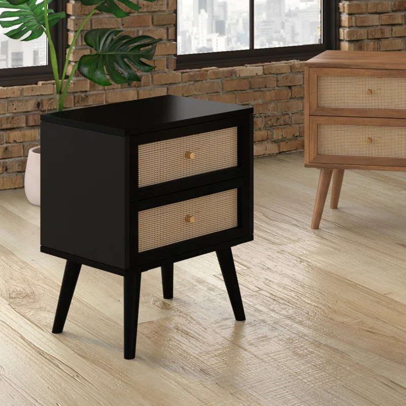 Bevill 2 - Drawer Solid Wood Nightstand | Wayfair North America