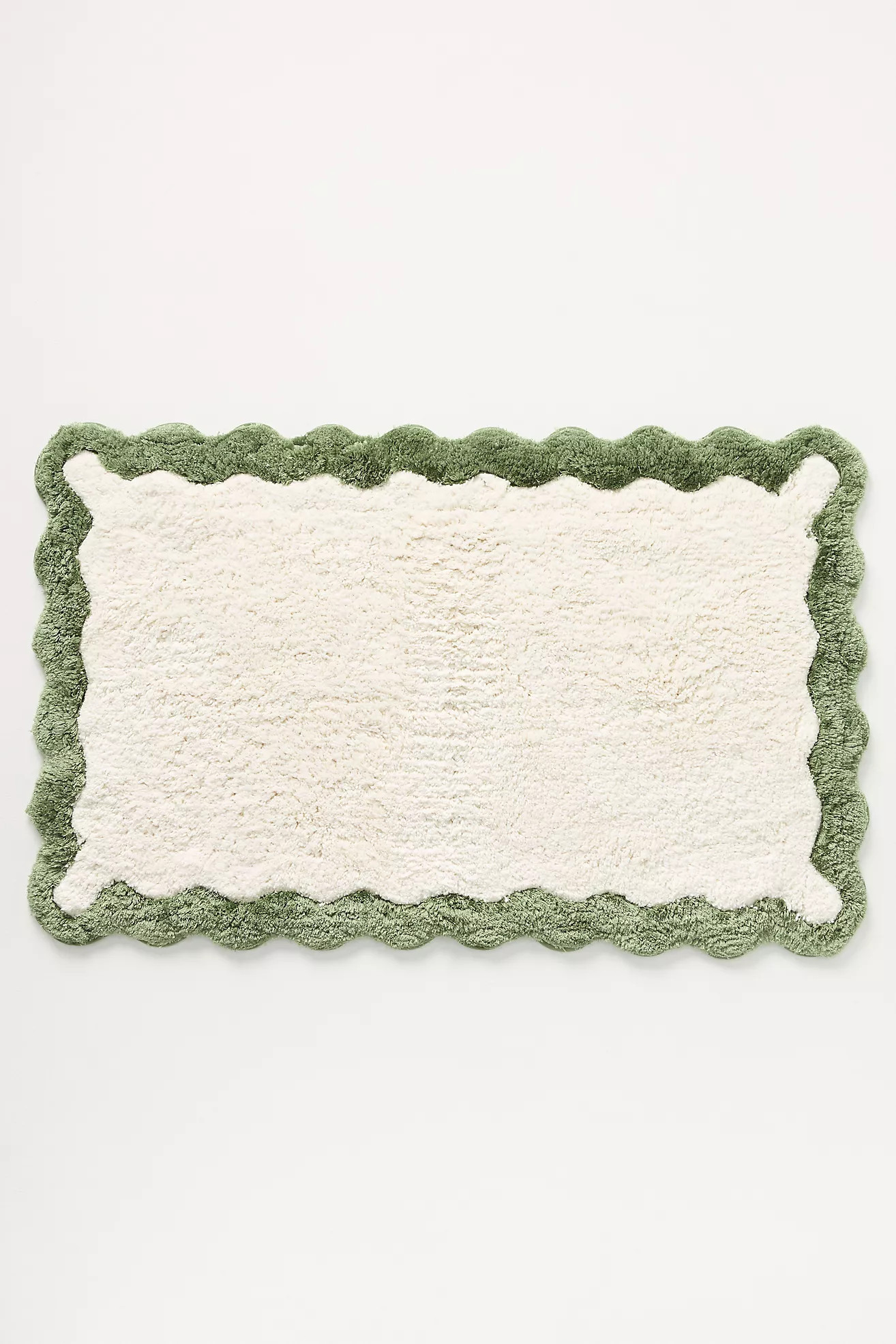 Maeve by Anthropologie Scalloped Cotton Bath Mat | Anthropologie (US)