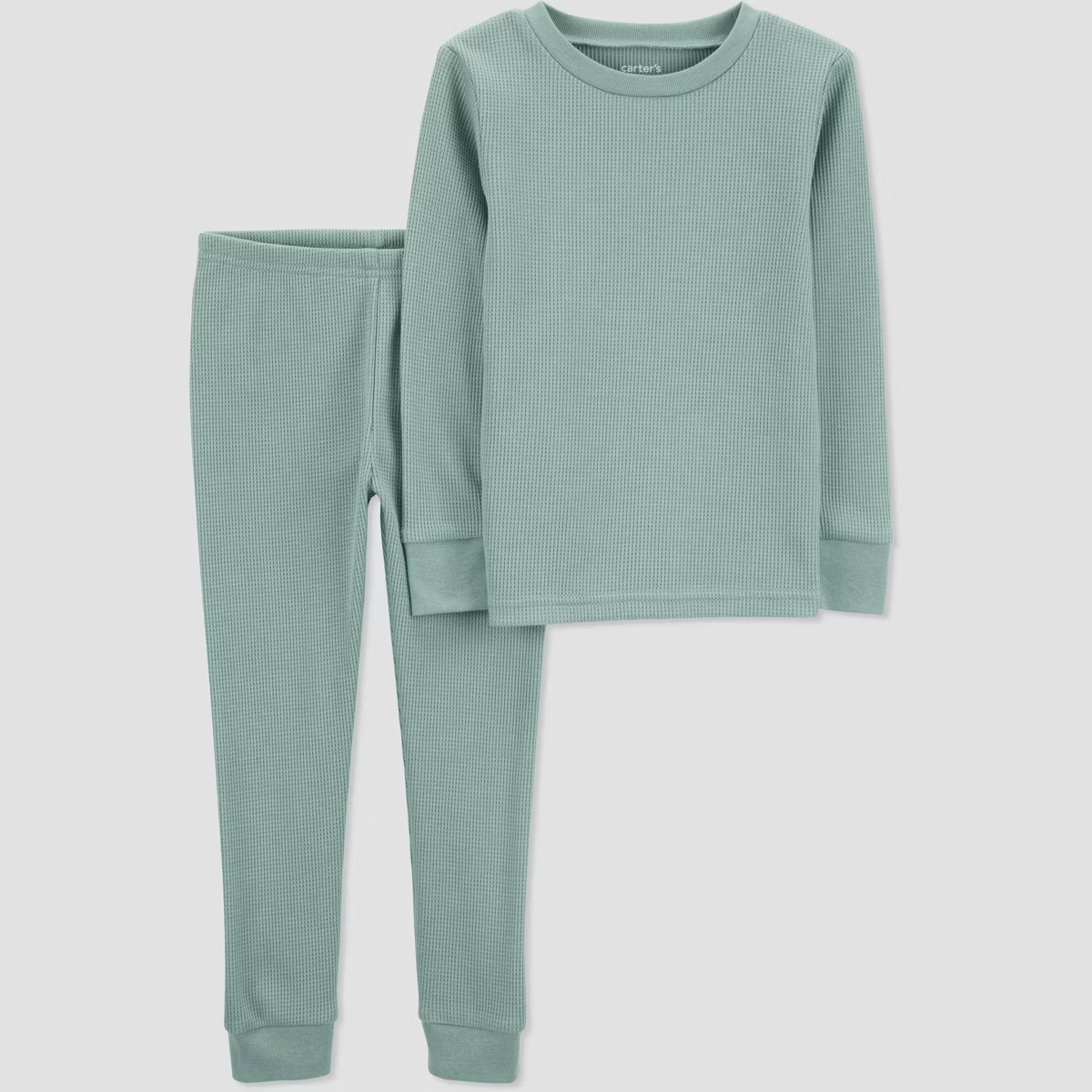 Carter's Just One You®️ Toddler Boys' 2pc Snug Fit Solid Pajama Set - Green 3T | Target