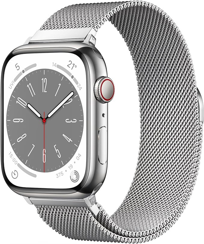 Original Stainless Steel Milanese Loop Compatible with Apple Watch Band 38mm 40mm 41mm 42mm 44mm ... | Amazon (US)