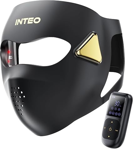 Red Light Therapy for Face，4D Red Light Therapy Mask with 4 Color Light Modes (Red+Infrared/Red... | Amazon (US)
