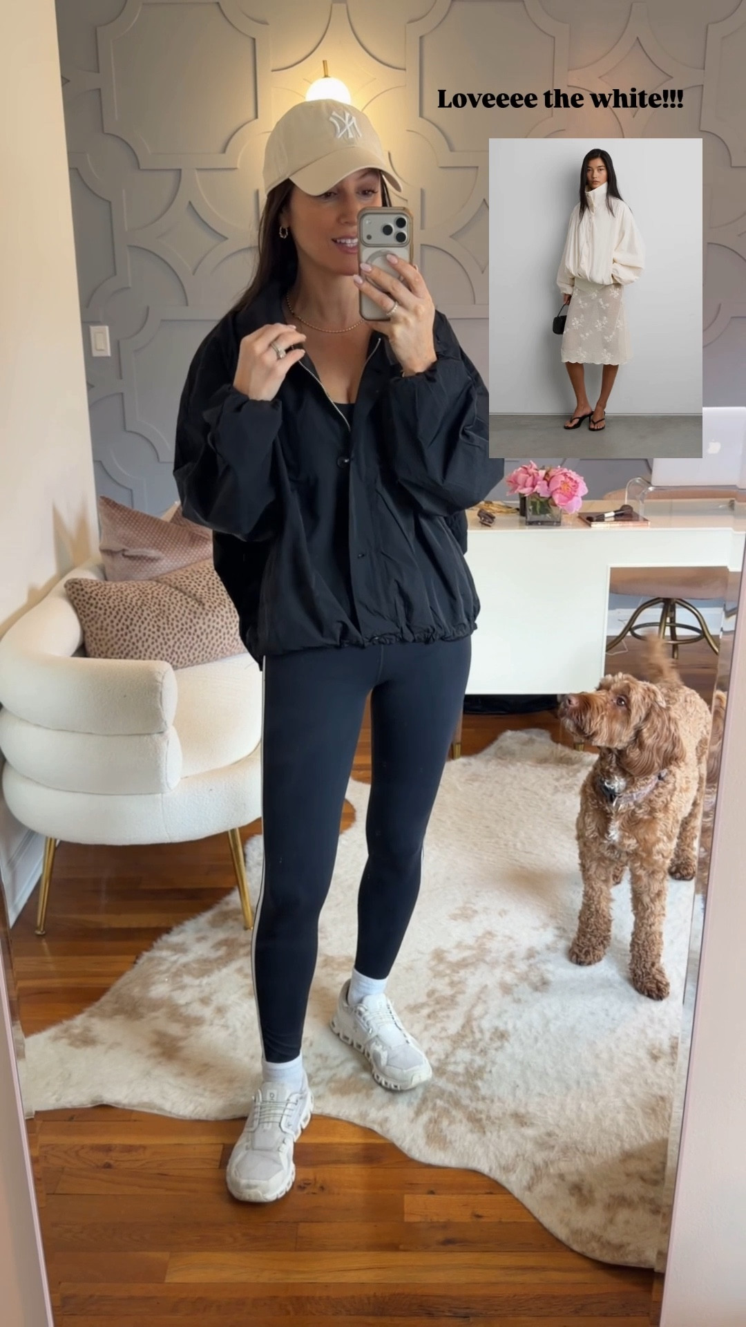 Obsessed with this track jacket!!! I did my true size small. It’s meant to have an oversized fit!

#LTKOver40 #LTKSeasonal #LTKActive