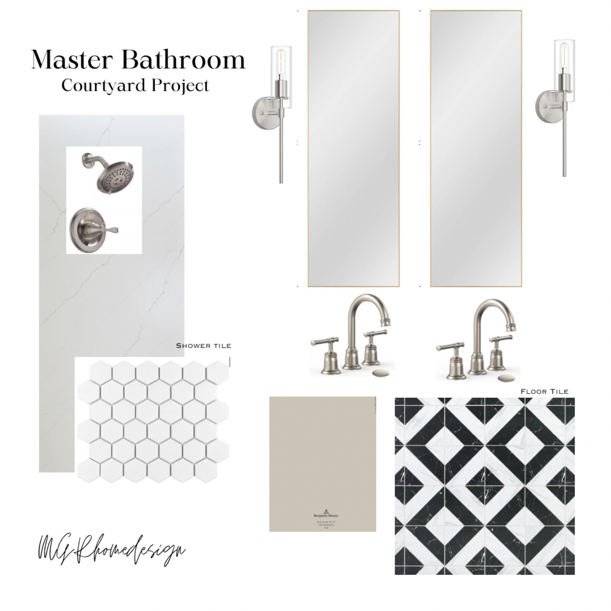 Master Bathroom Design Board At Courtyard Project 

#LTKhome #LTKMostLoved #LTKstyletip