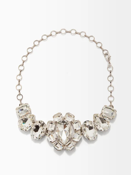 Alessandra Rich - Crystal Choker Necklace - Womens - Silver | Matches (UK)