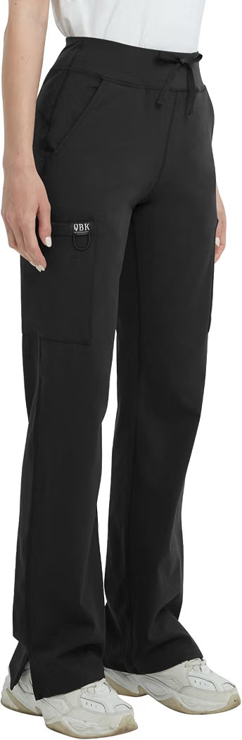 QBK High Rise Yoga Scrub Pants Women - Straight Wide Leg Uniform Pants with Cargo Pocket, Anti-Wr... | Amazon (US)