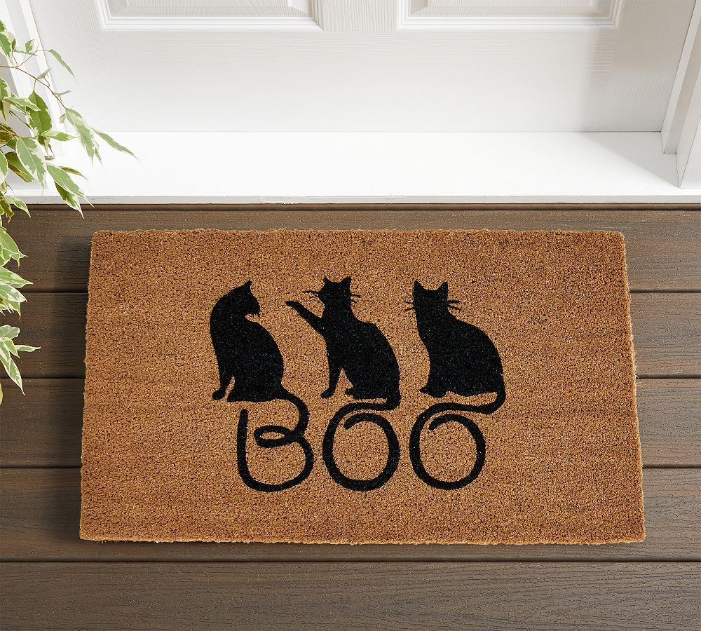 Boo Cats Doormat | Pottery Barn (US)