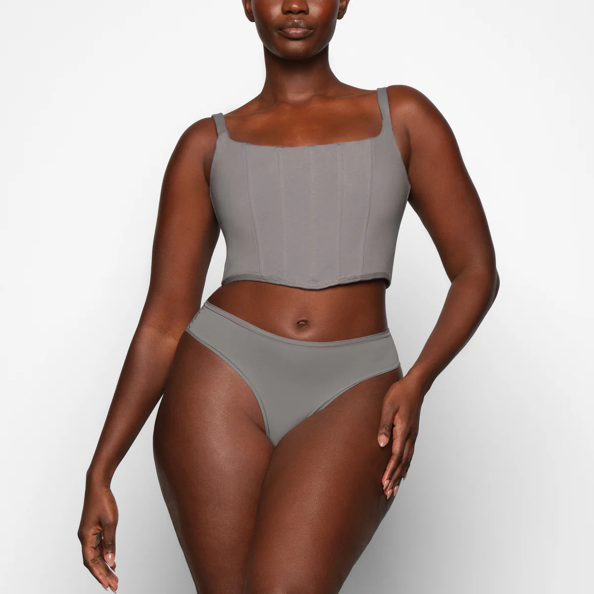 COTTON CORSET BUSTIER | SKIMS (US)