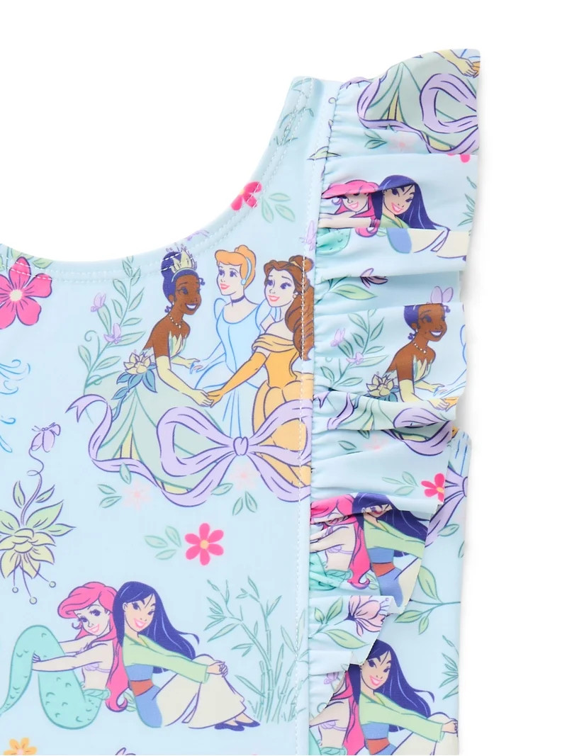 Character Toddler Girl One- Piece Swimsuit with Ruffles, Sizes 12M-5T | Walmart (US)