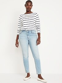 High-Waisted Wow Straight Ankle Jeans | Old Navy (US)