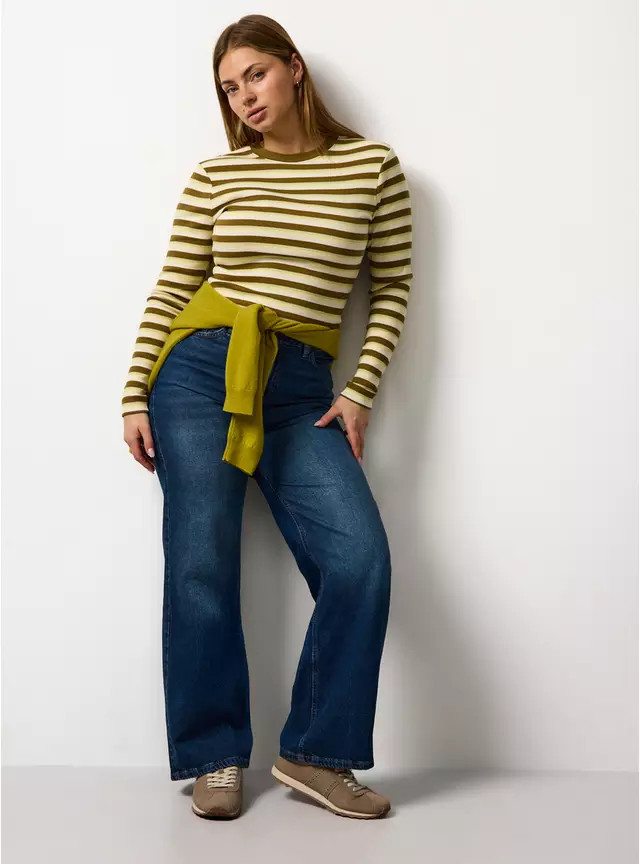 Green Striped Long Sleeve T-Shirt 24 | Tu Clothing