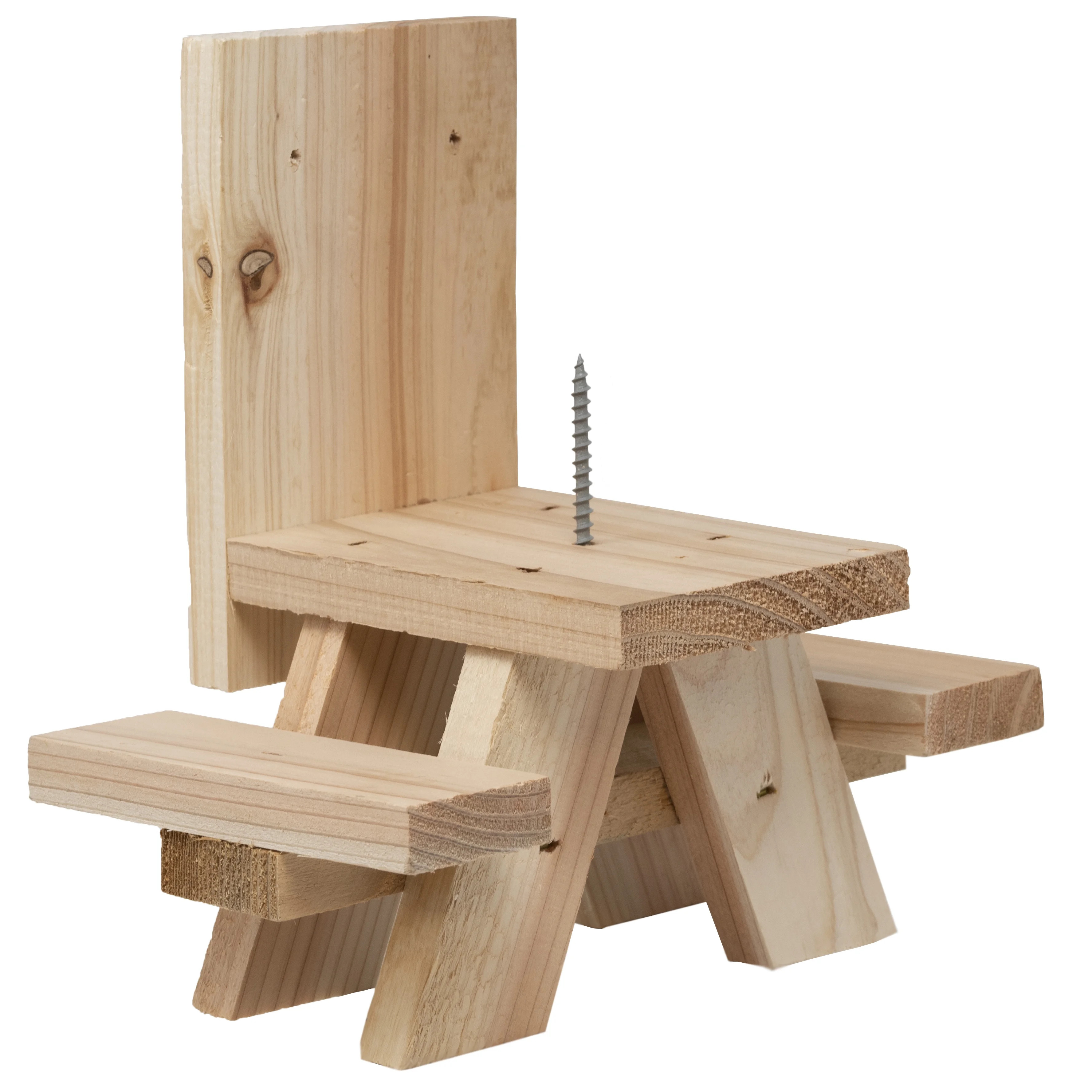 American Heritage Industries Squirrel Picnic Table- Picnic Table Feeder for Squirrels with Corn H... | Walmart (US)