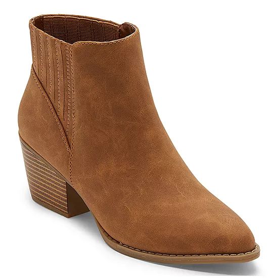 a.n.a Womens Delco Booties Block Heel | JCPenney