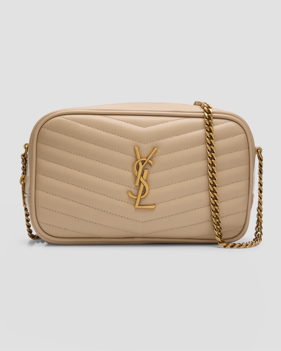 Saint Laurent Lou Mini YSL Camera Bag in Smooth Quilted Leather | Neiman Marcus