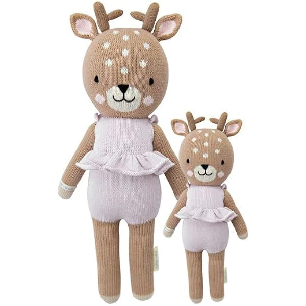 cuddle + kind Elliott The Fawn Little 13" Hand-Knit Doll – 1 Doll = 10 Meals, Fair Trade, Heirloom Q | Amazon (US)