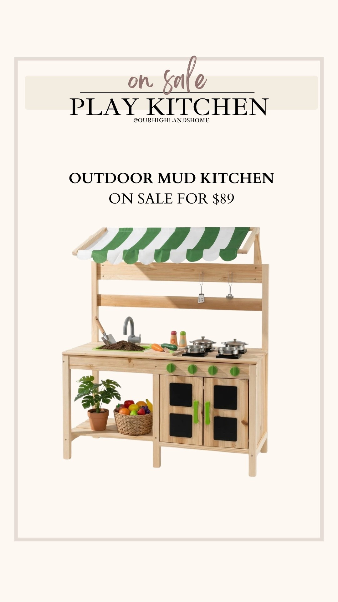 flash deal on this kids play kitchen / mud kitchen for outside 

#LTKSaleAlert #LTKKids #LTKHome