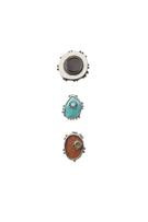 3-PACK METAL WESTERN PATCH BROOCHES - Silver - M | Zara US