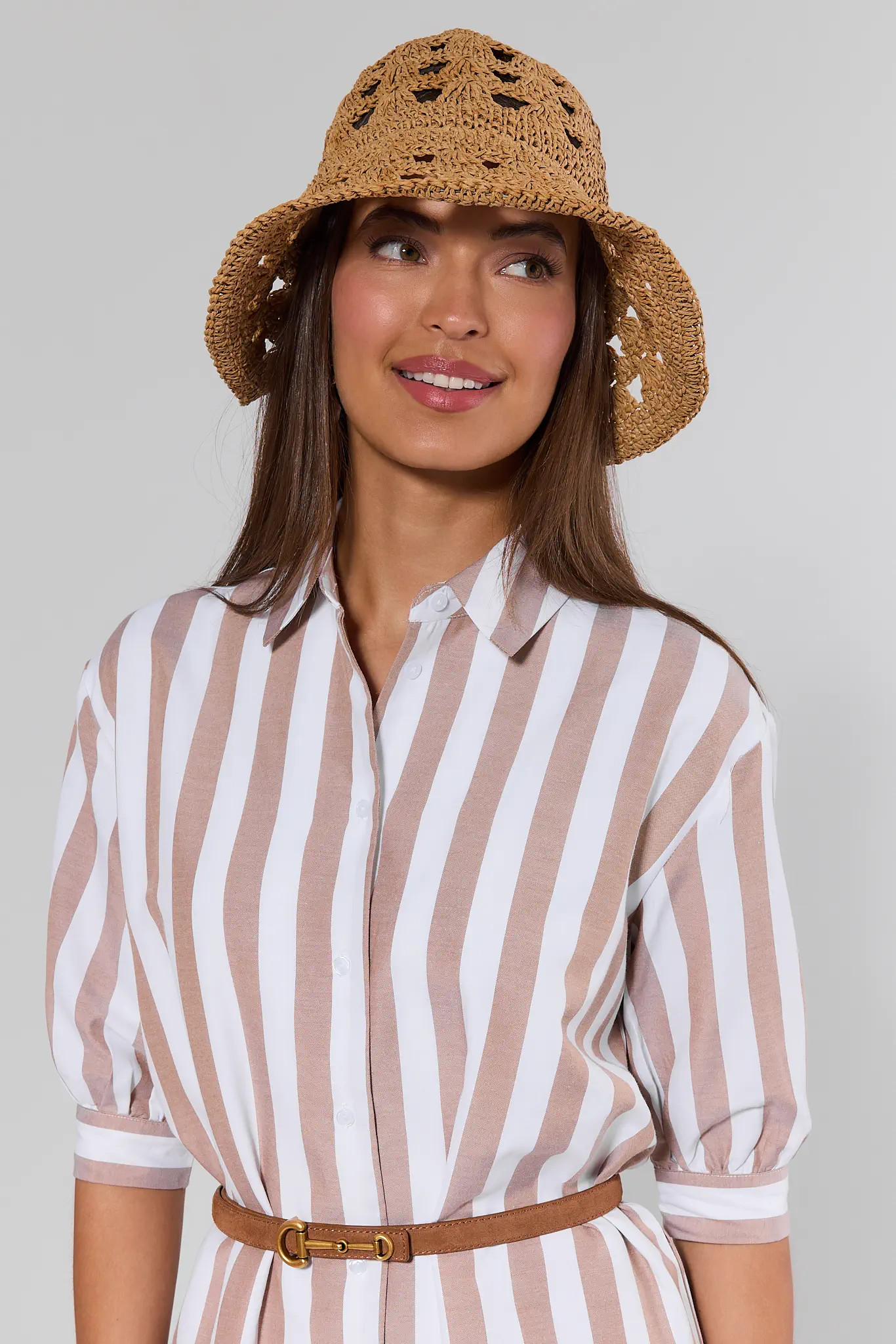 Zoe Woven Straw Bucket Hat | Avara