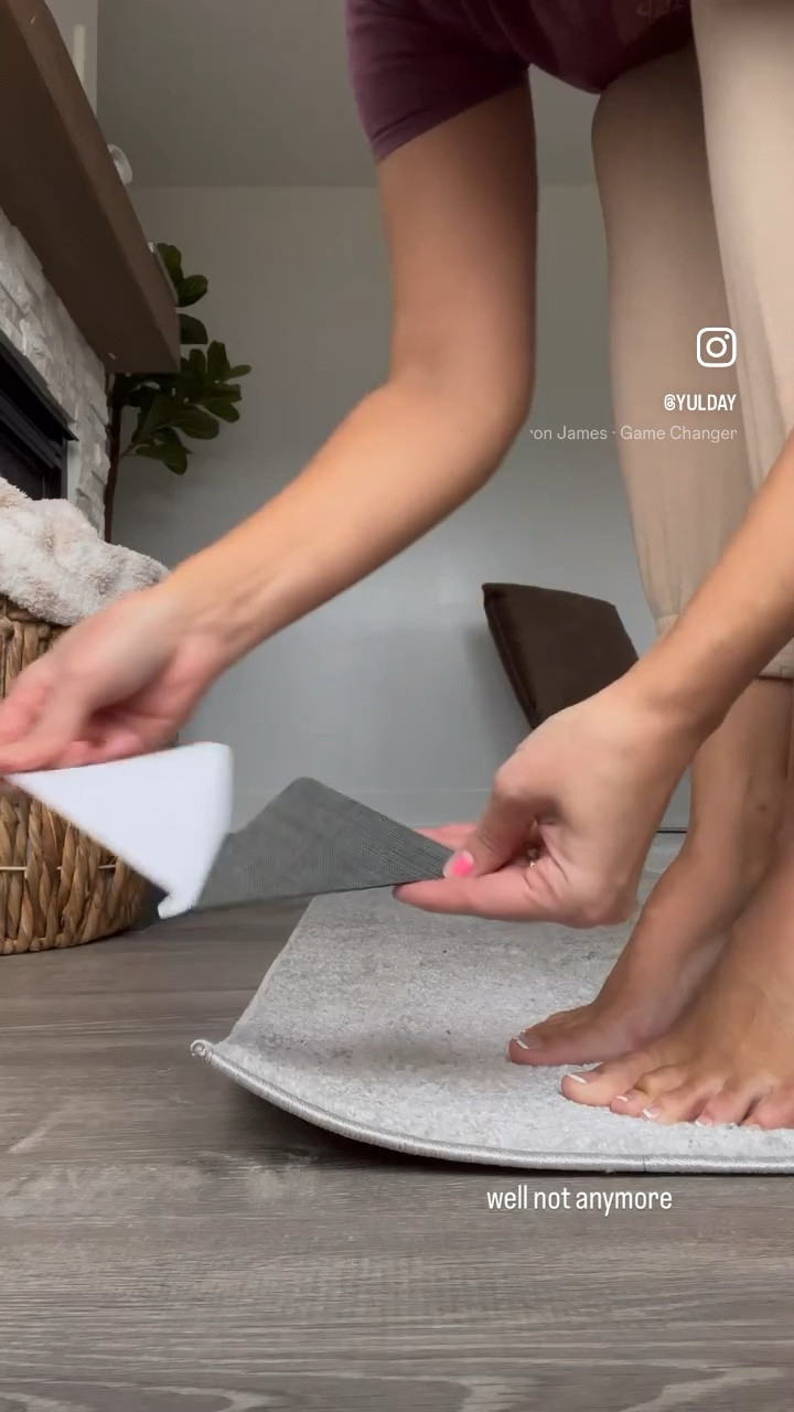 A must have with rugs, keeps it in place nicely 

#LTKVideo #LTKsalealert #LTKhome