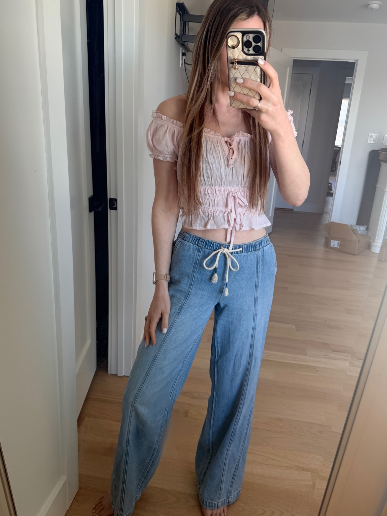 the jeans feel like you’re wearing lounge pants!! XS top and bottom

#LTKdayinmylife #LTKgrwm #LTKootd