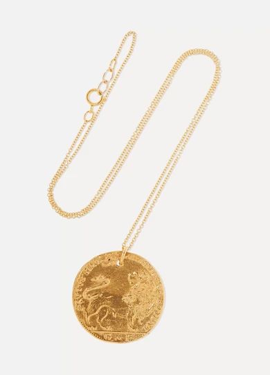 Alighieri - Il Leone Medallion Gold-plated Necklace | NET-A-PORTER (US)