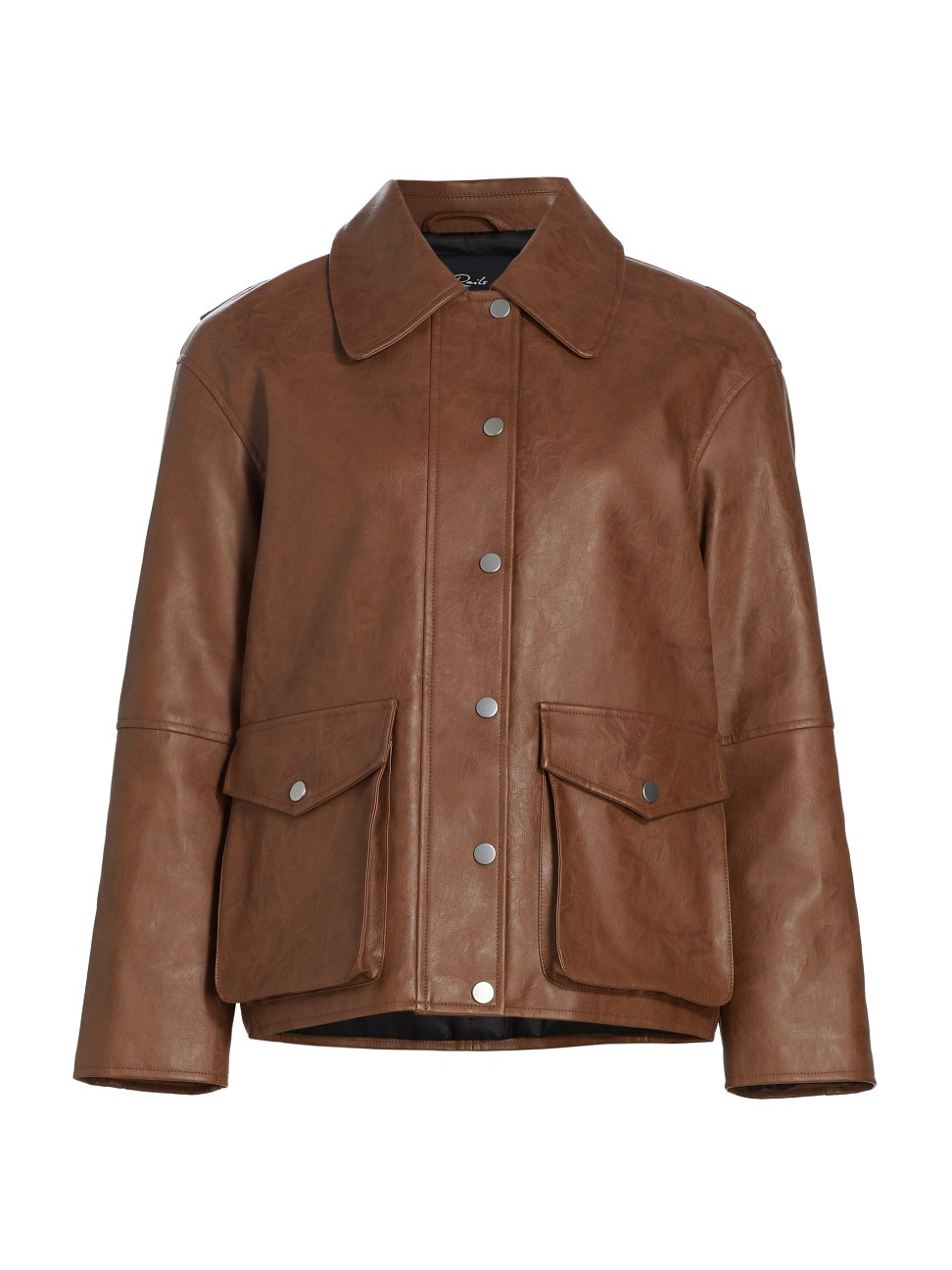 Women's Mathis Faux-Leather Jacket - Russet - Size XS | Saks Fifth Avenue