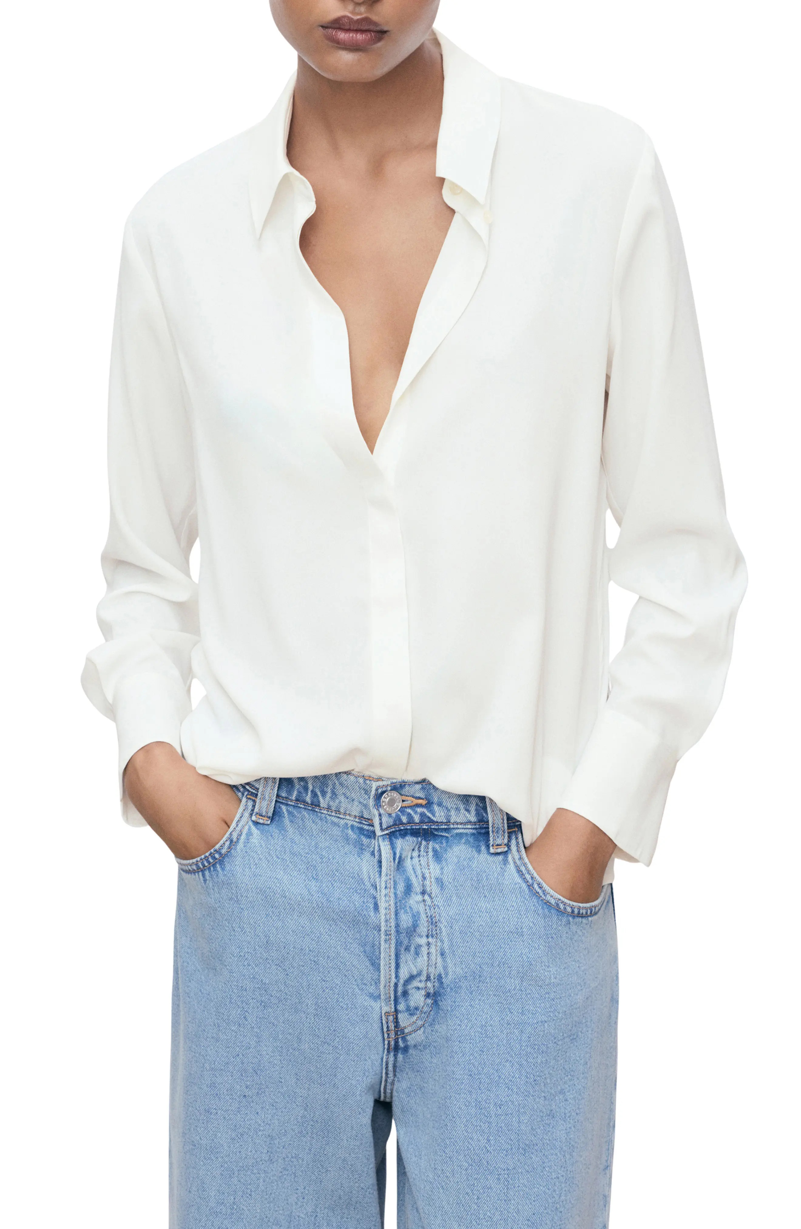 Print Button-Up Shirt (Women) | Nordstrom | Nordstrom