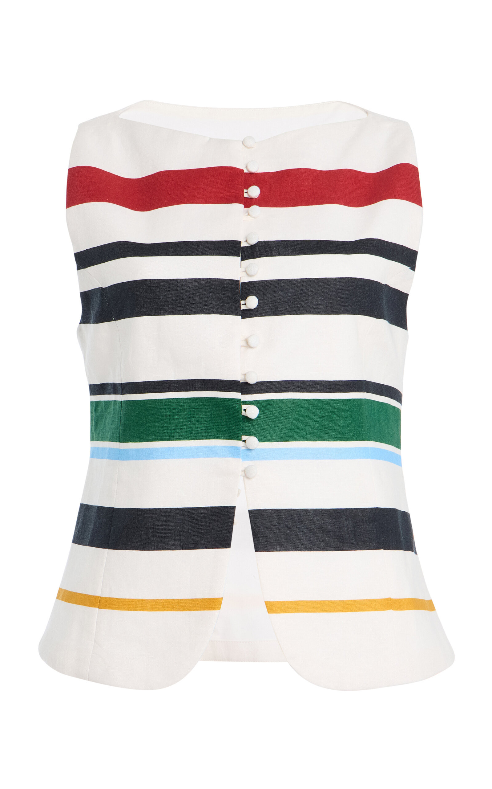 Exclusive Genova Striped Linen Top | Moda Operandi (Global)