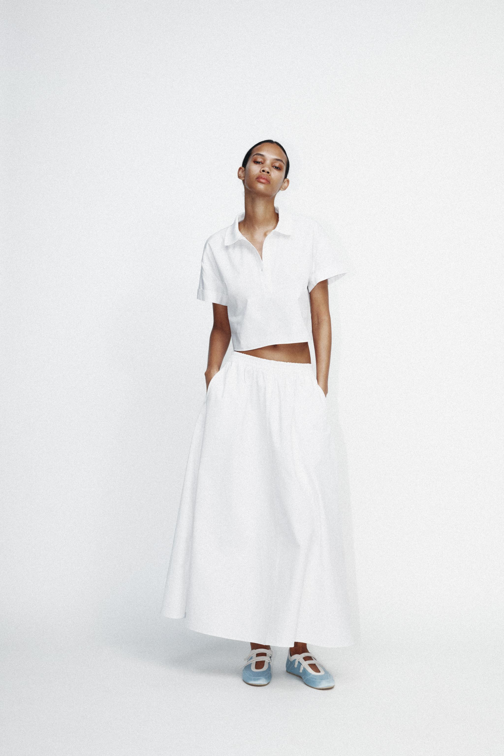 PLEATED MIDI SKIRT | Zara US