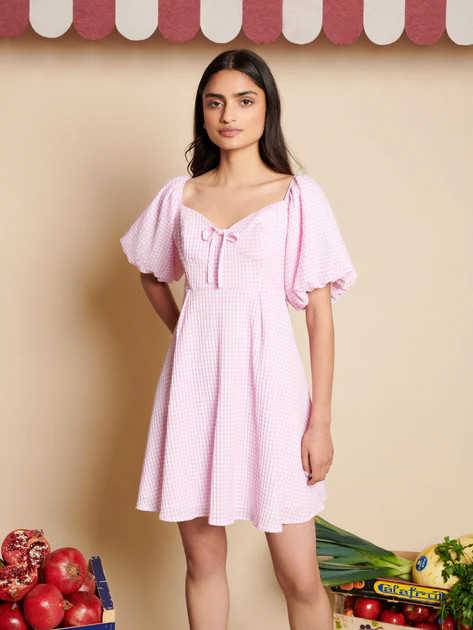 Olive Gingham Mini Dress | Sister Jane (UK)