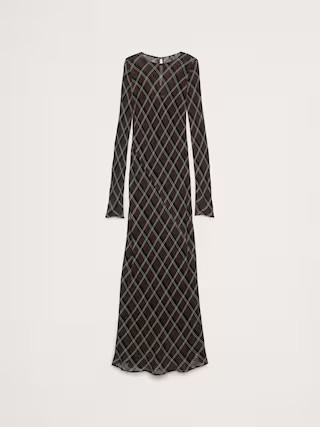 Bias-Cut Chiffon Maxi Dress | Banana Republic (US)