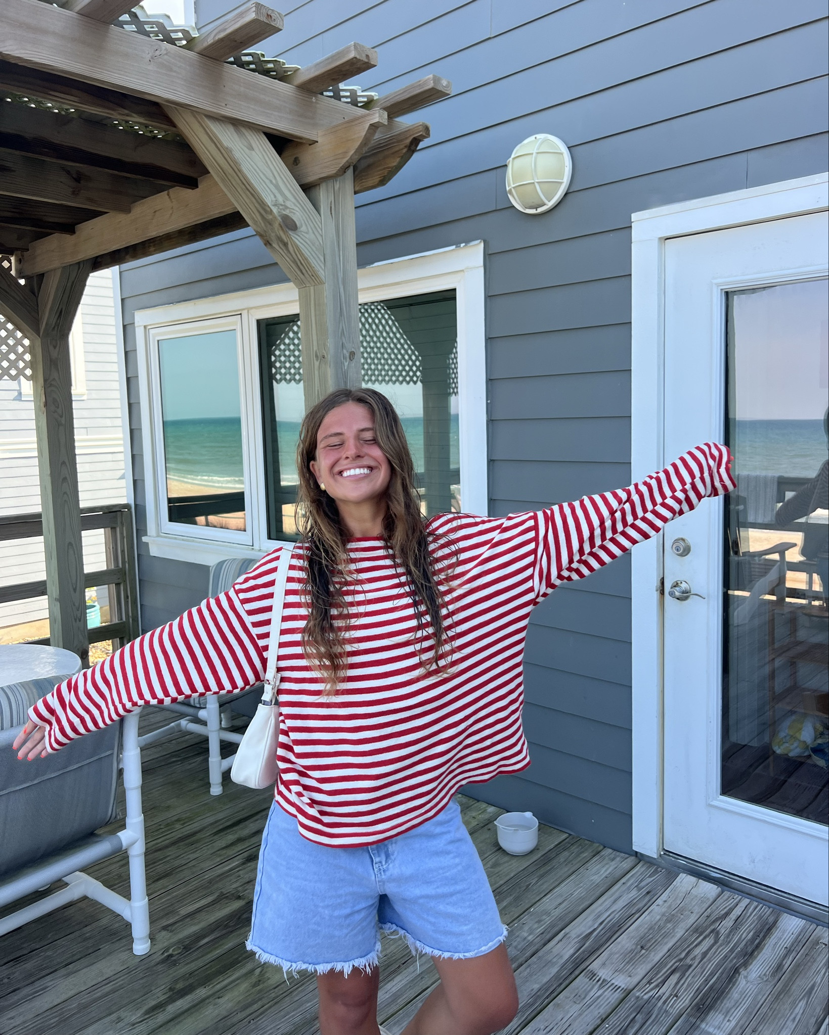 Memorial Day ootd ♥️ striped shirt is on sale right now !! 

#LTKSaleAlert