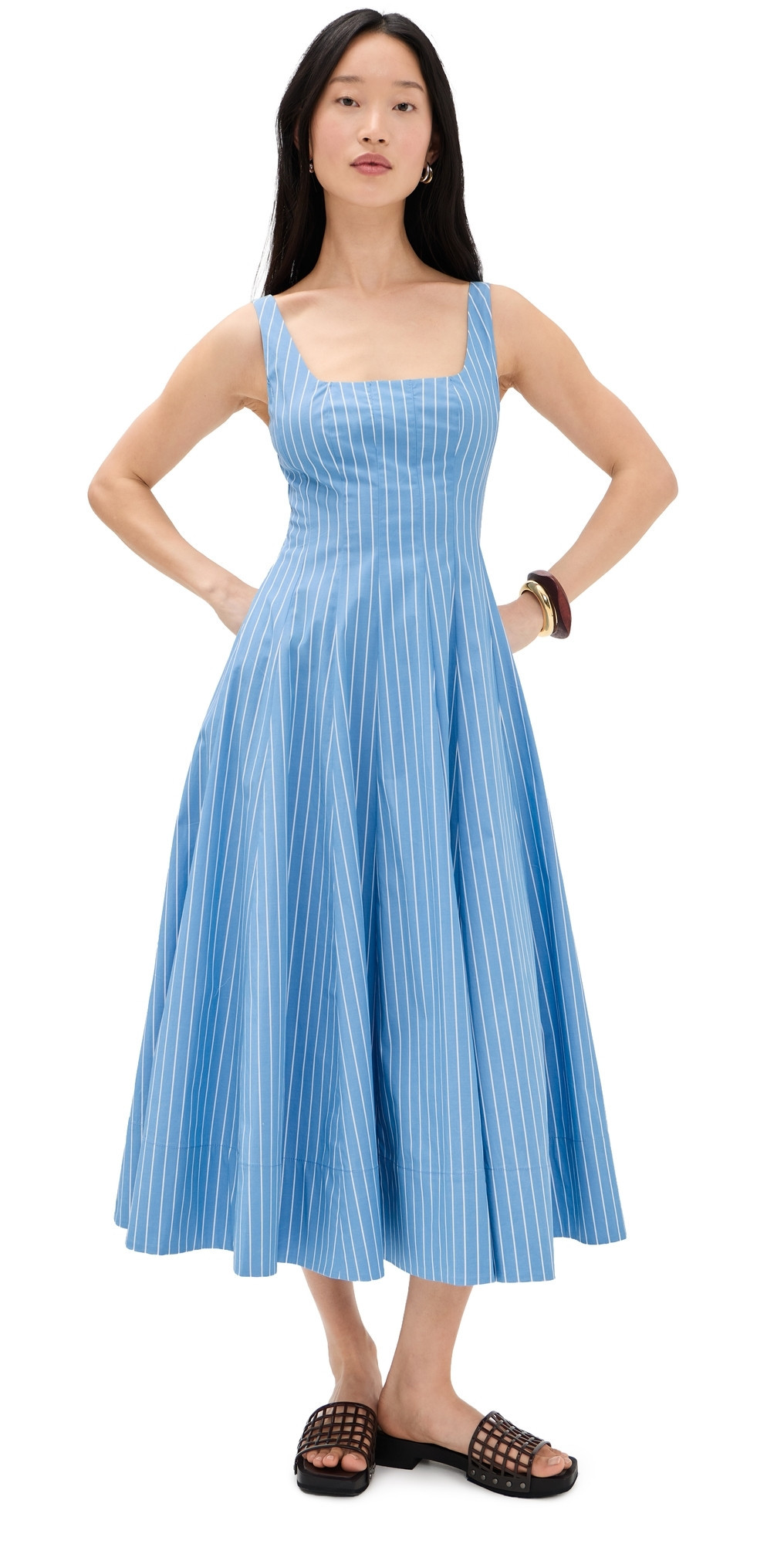 o. p.t Calloway Dress Blue Stripe 0 | Shopbop