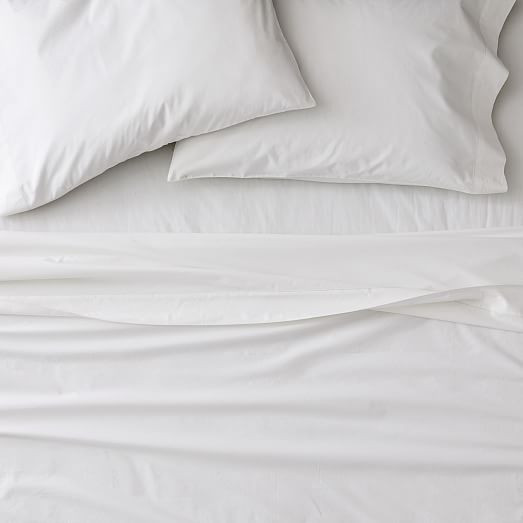Organic Washed Cotton Percale Sheet Set & Pillowcases | West Elm (US)