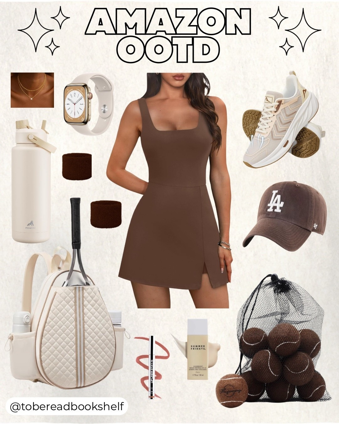Amazon OOTD ✨ 

This one’s for all the tennis lovers! Be the best dressed on the court with this adorable OOTD! 

Check out my “Amazon OOTD” post collection for more curated styles!

Keywords: Athletic, athleisure, chocolate brown, tennis dress, built in shorts, apple watch, tennis backpack, bag, tennis shoes, essentials, sunscreen, women’s clothing, women’s fashion, casual style, everyday style, hat, makeup, summer

#LTKActive #LTKMidsize #LTKootd